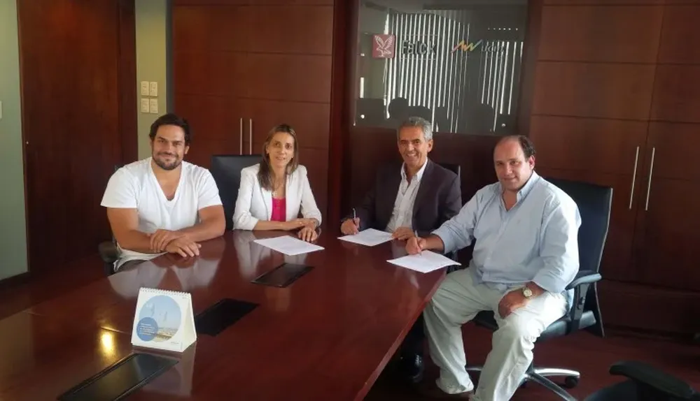 Sebastián Piñeyrúa, Rosario González, Jorge Díaz y Diego Román.