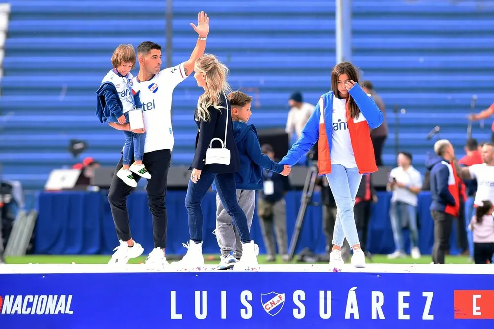 Suárez en familia en el Parque Central