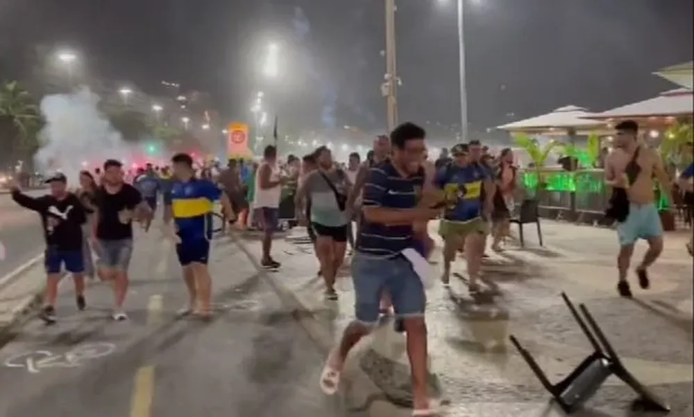 Los hinchas de Boca fueron reprimidos por la policía de Río