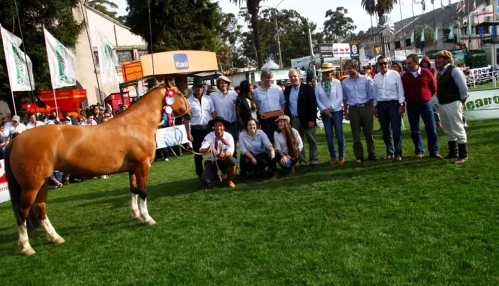 La premiación de la Gran Campeona, de cabaña El Chiripá