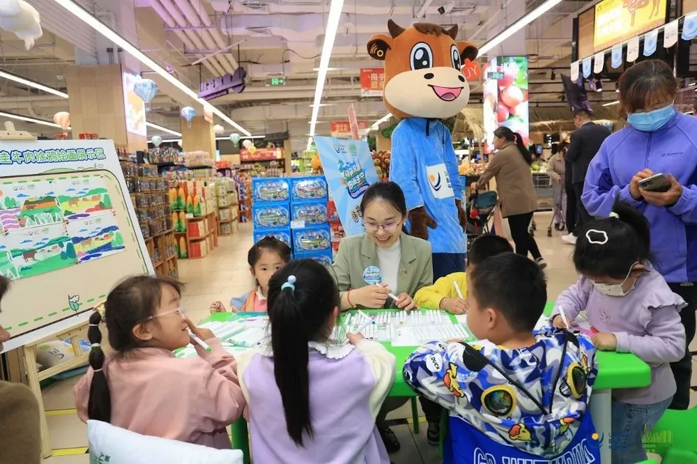 Activación de promoción en cadena de supermercados en China.