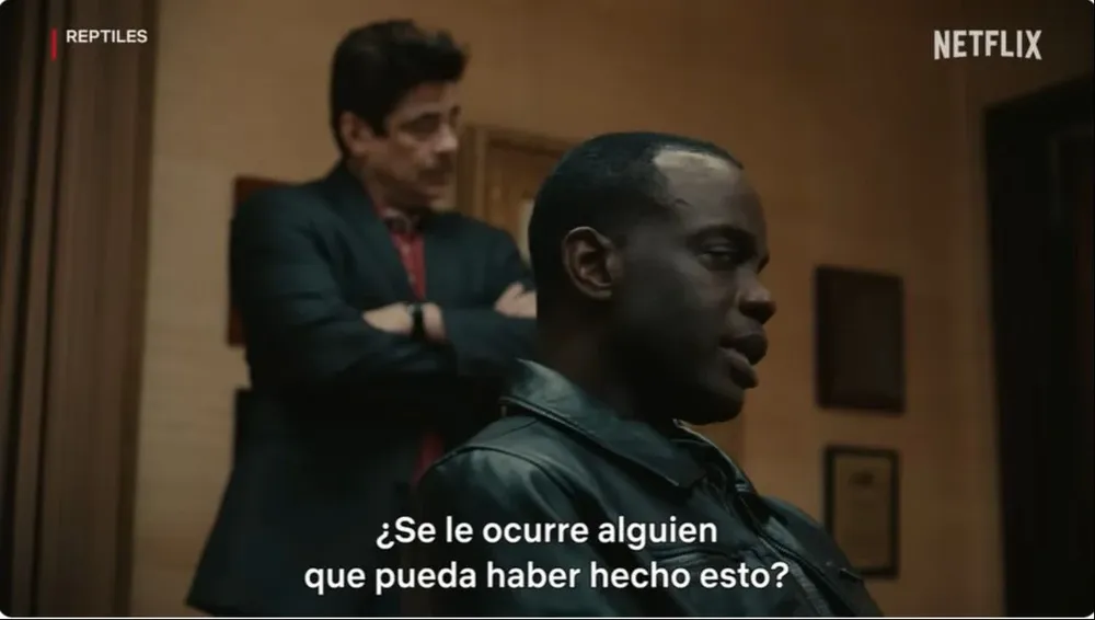 Netflix estrenó Reptiles, thirller policial con Benicio del Toro