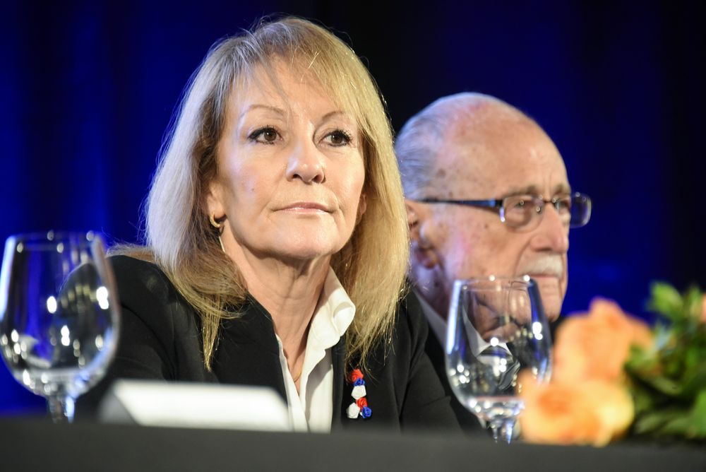 Carolina Cosse en un almuerzo de ADM. Archivo