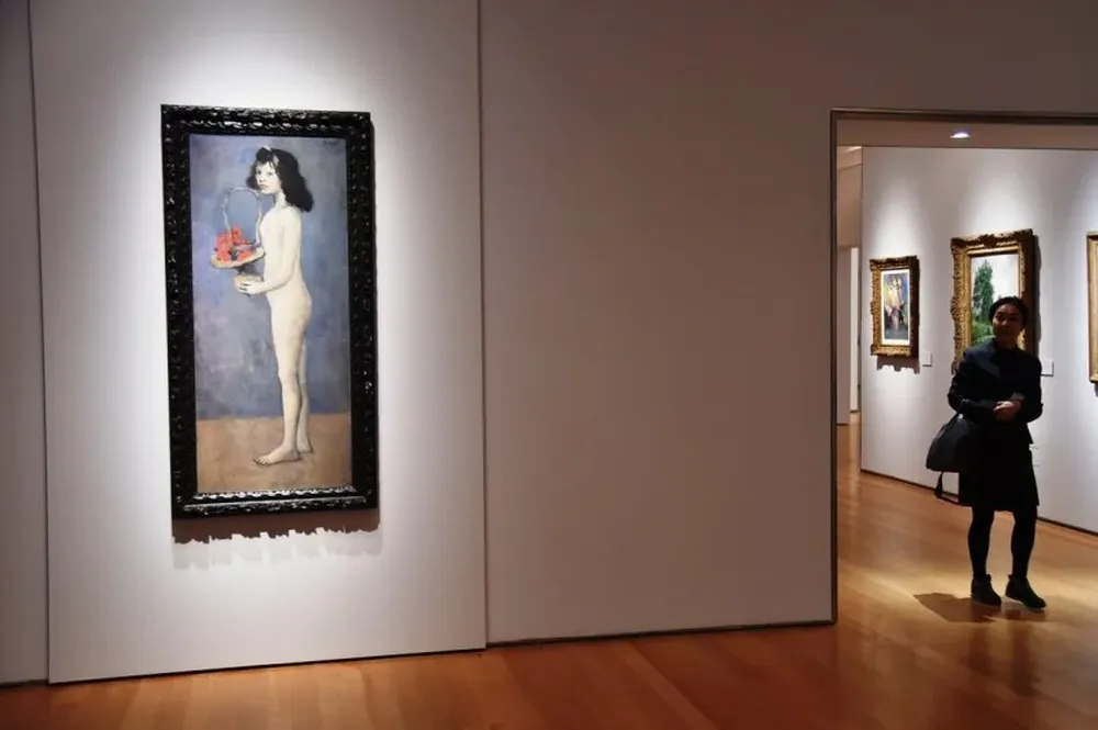 La chica joven con cesto de Flores, de Pablo Picasso, será una de las estrellas de la subasta de arte