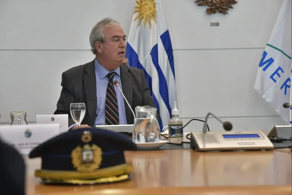 Luis Alberto Heber en la reunión de este martes con el presidente