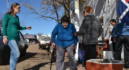 la jornada electoral en un pueblo del interior