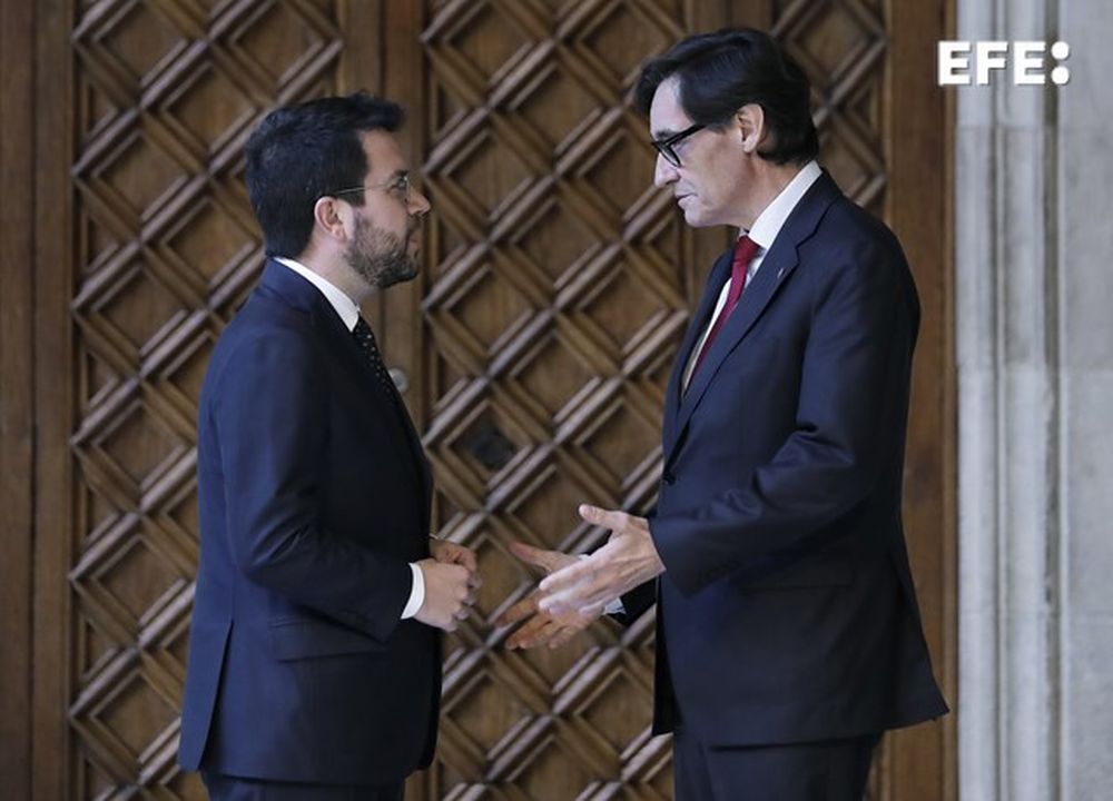 Pere Aragonés y Salvador Illia