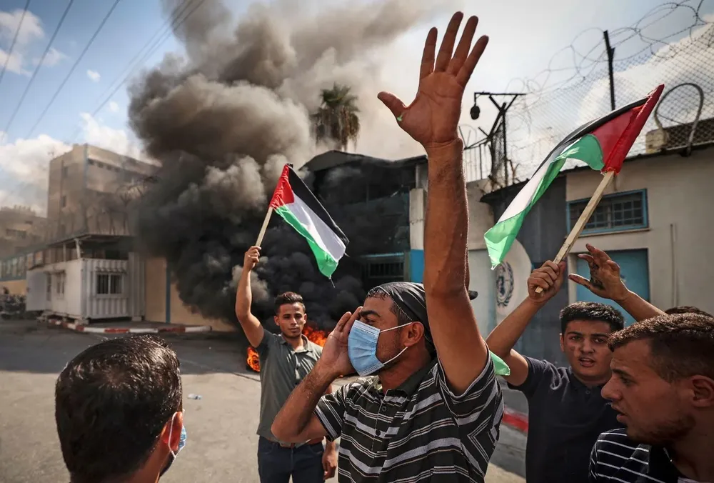 Protestas de palestinos. Archivo