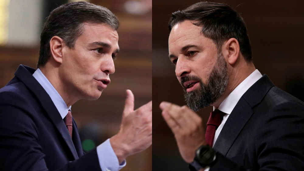 Pedro Sánchez y Santiago Abascal &nbsp;