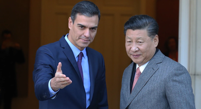Pedro Sánchez y Xi Jinping.