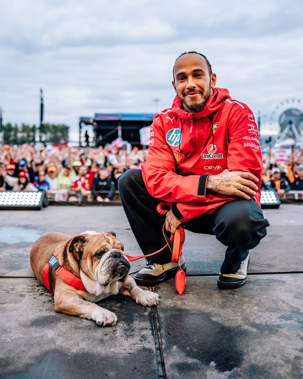 Lewis Hamilton y Roscoe