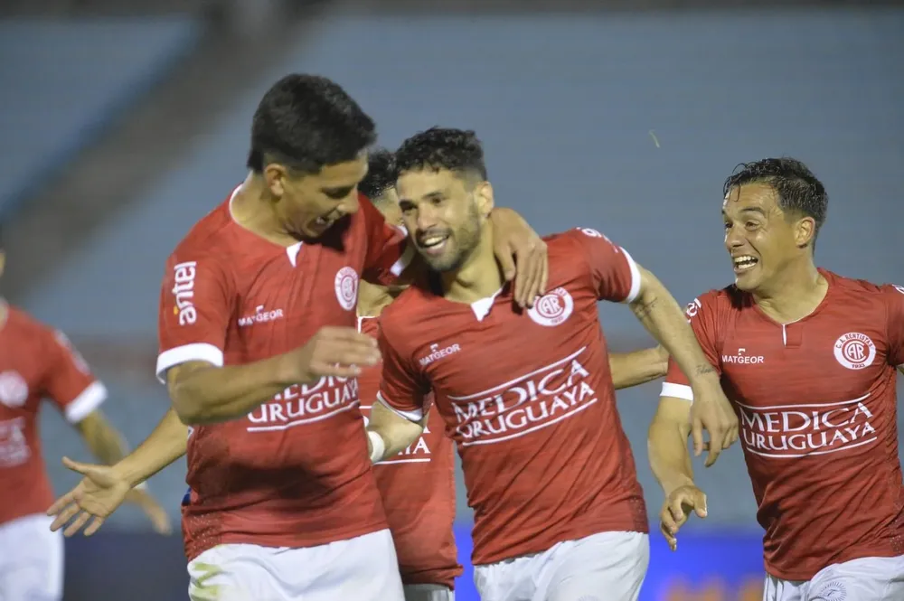 El festejo del gol que le dio el título del Apertura.