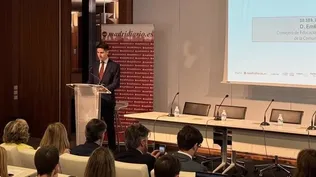 El consejero de Educación, Ciencia y Universidades de la Comunidad de la Comunidad de Madrid, Emilio Viciana.