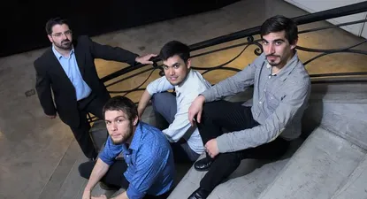 Federico Comesaña, Abraham Rébori, Gonzalo Ávila y Mauro Picó de Enia.