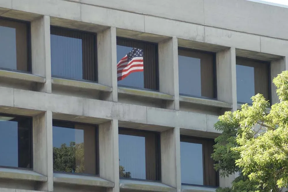 La embajada de Estados Unidos en Montevideo.