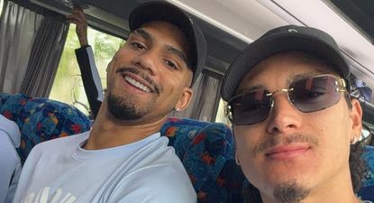 Ronald Araujo y Darwin Núñez en la selección uruguaya