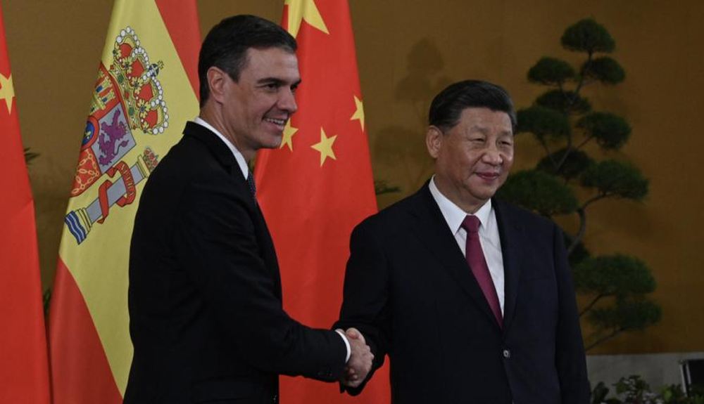 Pedro Sánchez y Xi Jinping