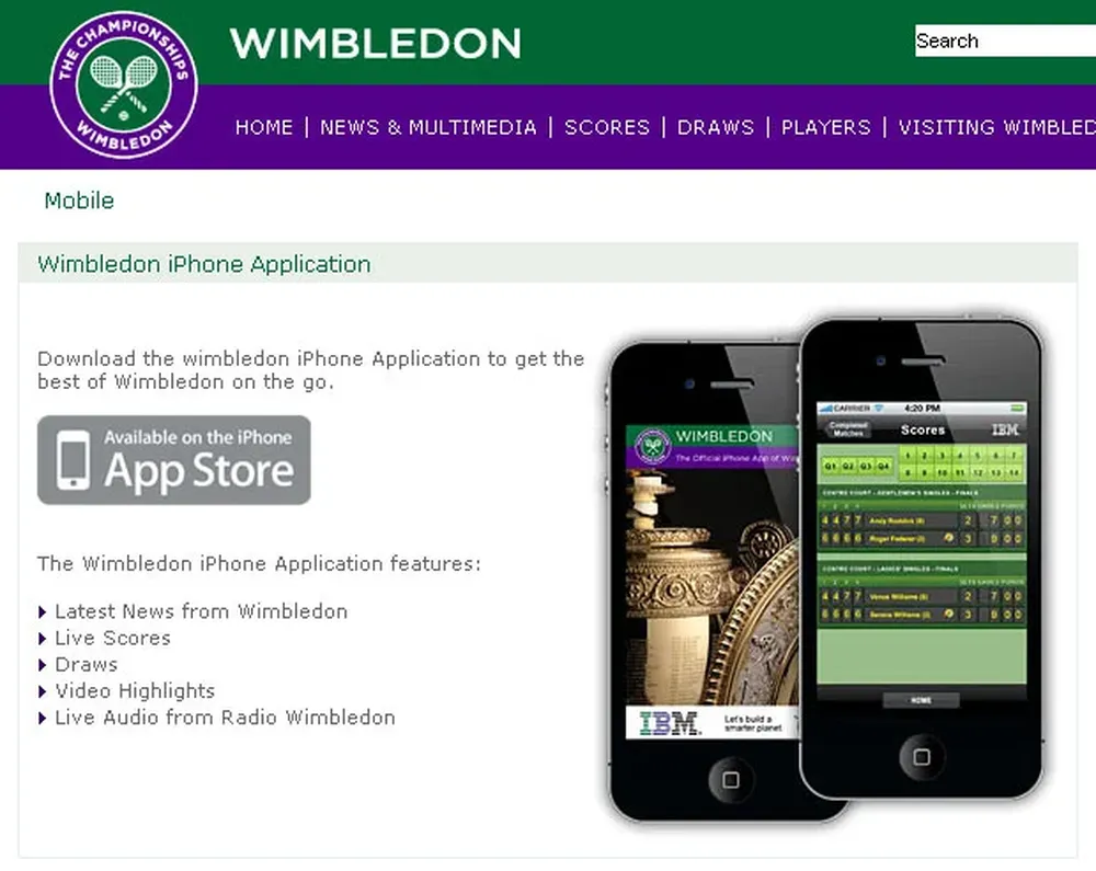 El sitio oficial del campeonato ofrece cobertura en vivo