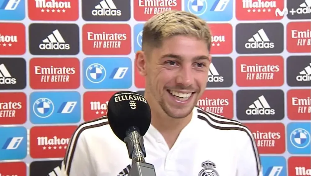 Fede Valverde sonriente al confirmar que Rudiger lo llama guacho