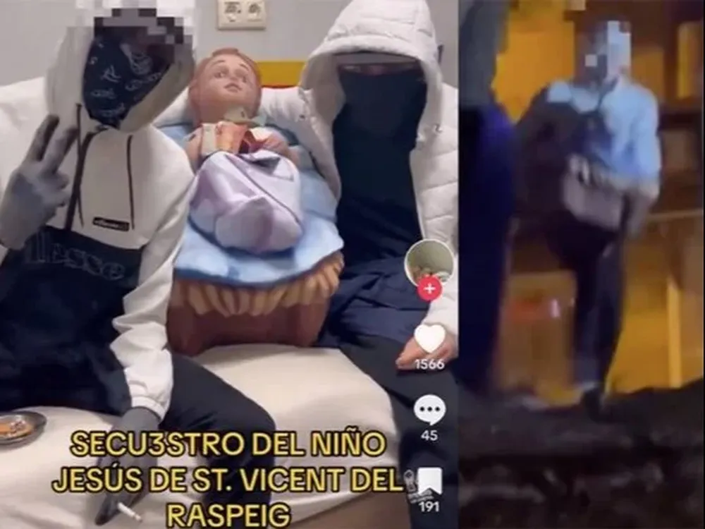 Detenidos tras robar el niño Jesús del belén de Sant Vicent del Raspeig (Alicante) y pedir 2.000 euros en TikTok