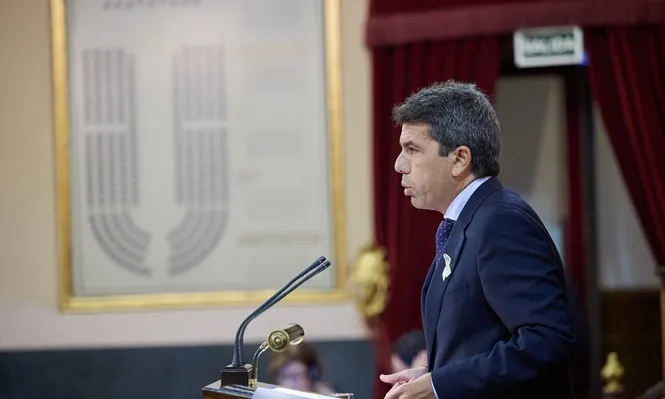 El presidente de la Generalitat valenciana, Carlos Mazón.