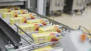 Producción de helados en Conaprole.