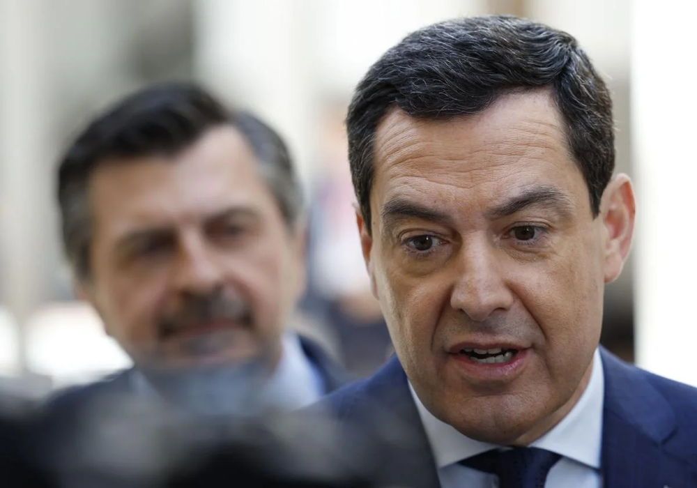 El presidente de la Junta de Andalucía, Juanma Moreno