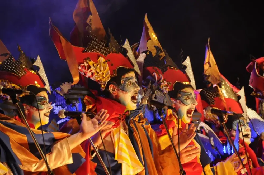 La murga La Margarita en el Teatro de Verano.