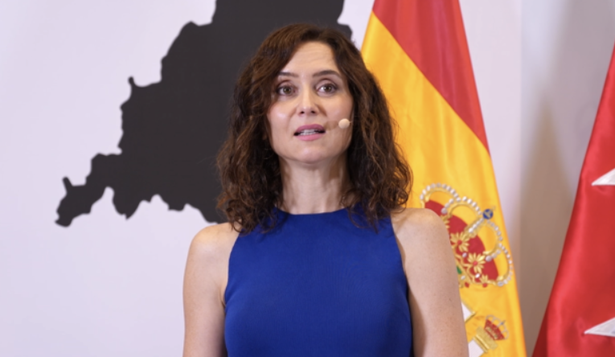 Isabel Díaz Ayuso presenta el centro de datos en Alcobendas.&nbsp;