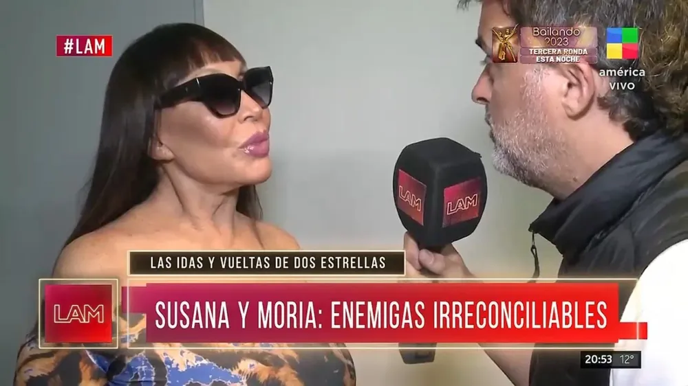 Moria Casán se refirió a las declaraciones de Susana Giménez