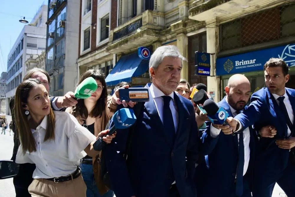 Alejandro Balbi a la salida de la Fiscalía