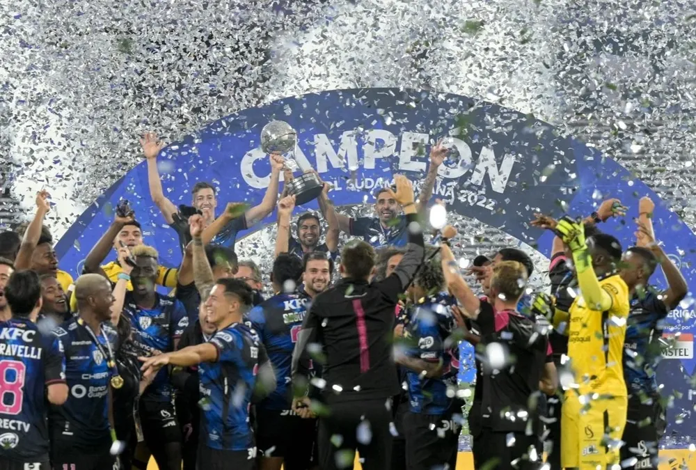 Los jugadores de Independiente del Valle celebraron el título
