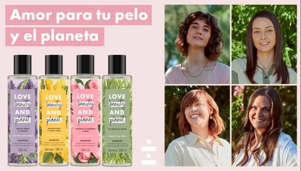 Love, Beauty & Planet y sus cuatro embajadoras.