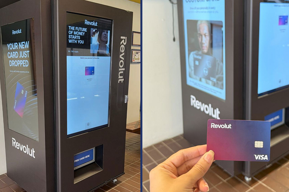 Revolut presenta en España sus primeros cajeros automáticos.
