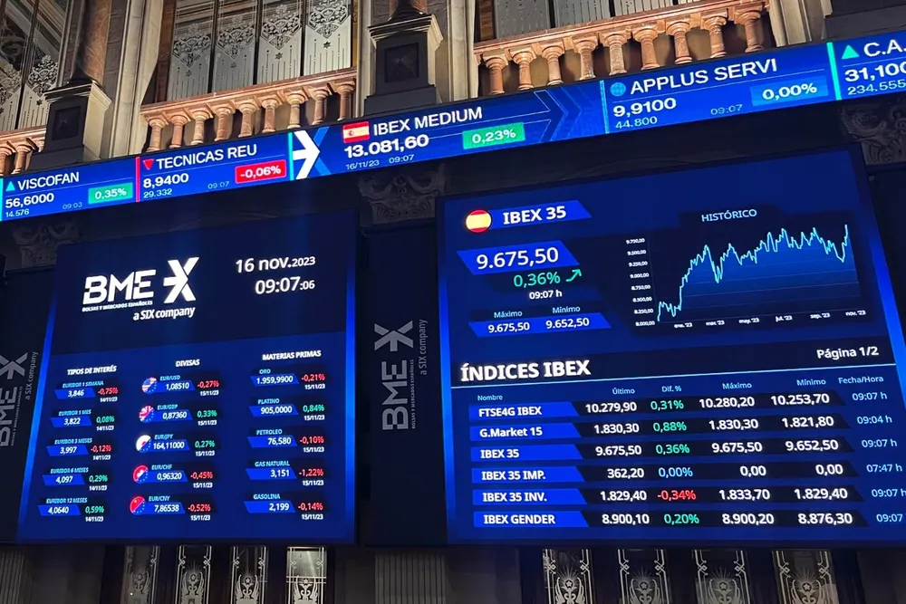 La Bolsa de España, en alerta.