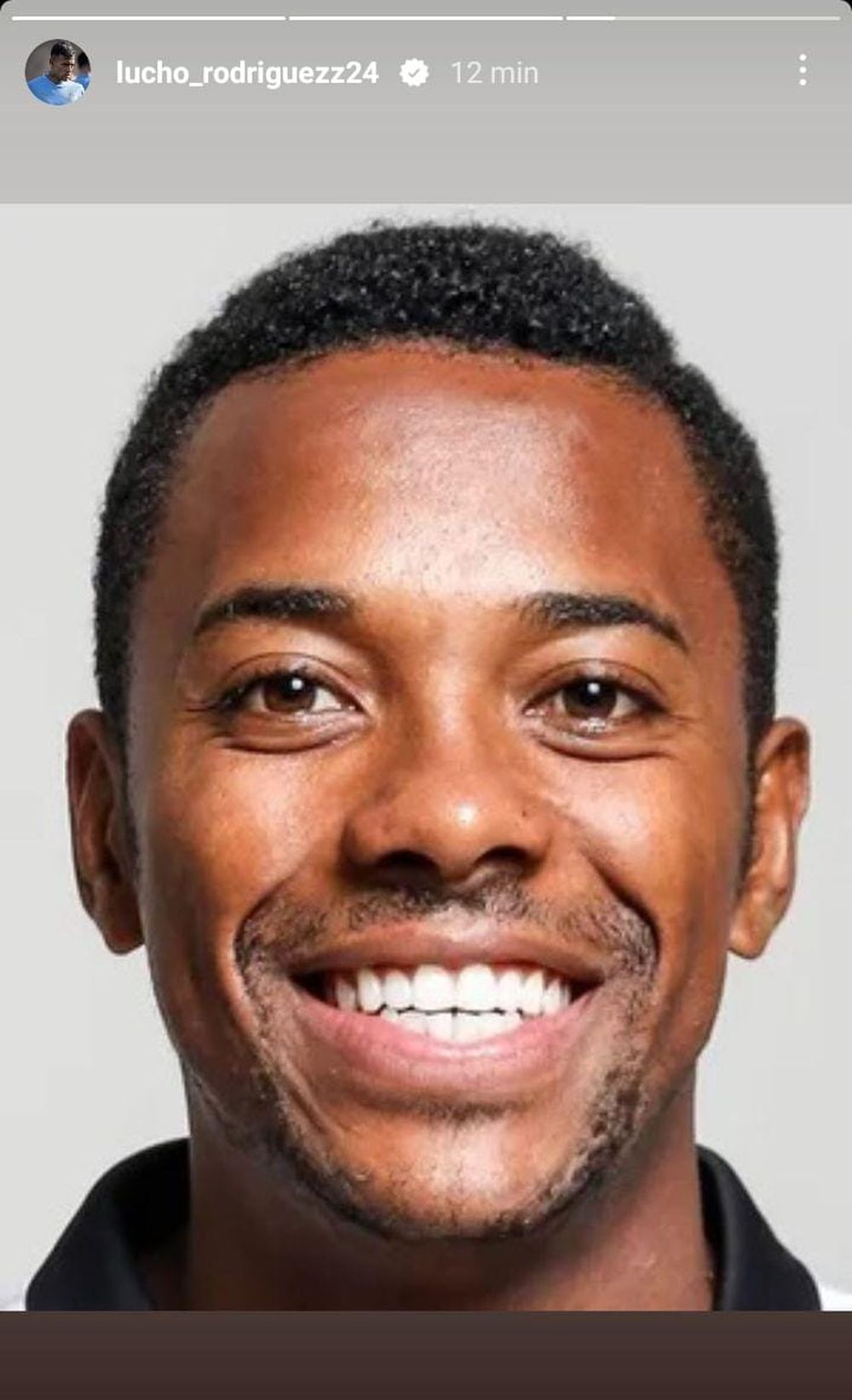 La foto de Robinho que subió Luciano Rodríguez