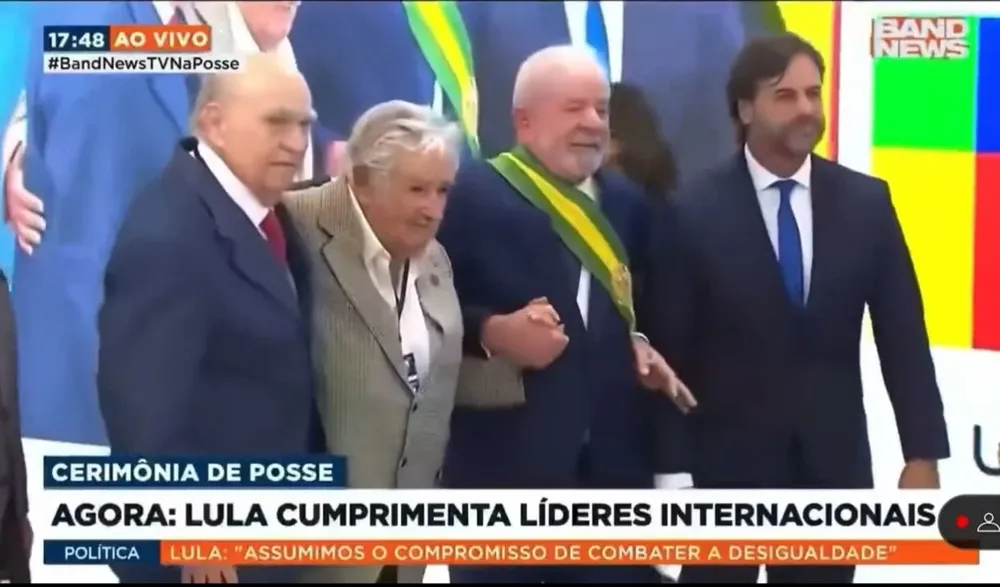 El momento en el que se confunden a Sanguinetti con Tabaré Vázquez