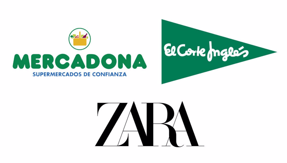 Inditex, Mercadona y El Corte Inglés