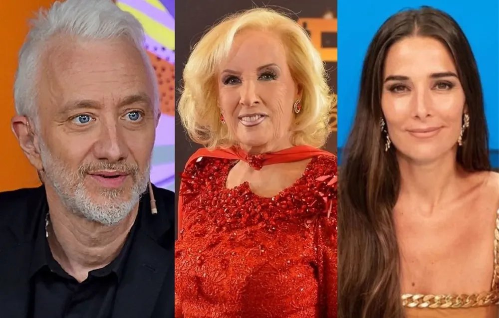 Mirtha Legrand, Juana Viale y Andy Kusnetzoff