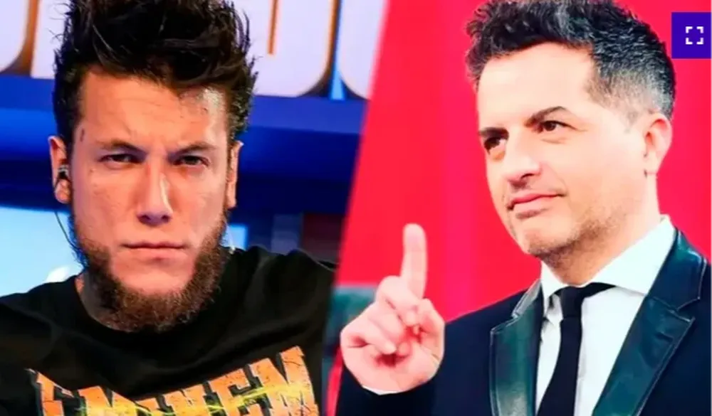 Alex Caniggia, indignado con De Brito.