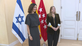 Isabel Díaz Ayuso y la encargada de Negocios de la embajada de Israel en Madrid, Dana Erlich.