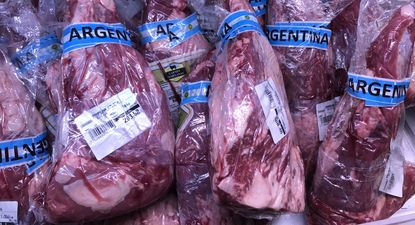Carne vacuna de Argentina en el mercado uruguayo.