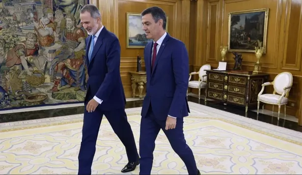 Pedro Sánchez y el rey Felipe VI.