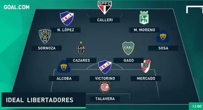 Dos jugadores de Nacional en el mejor equipo de la Copa