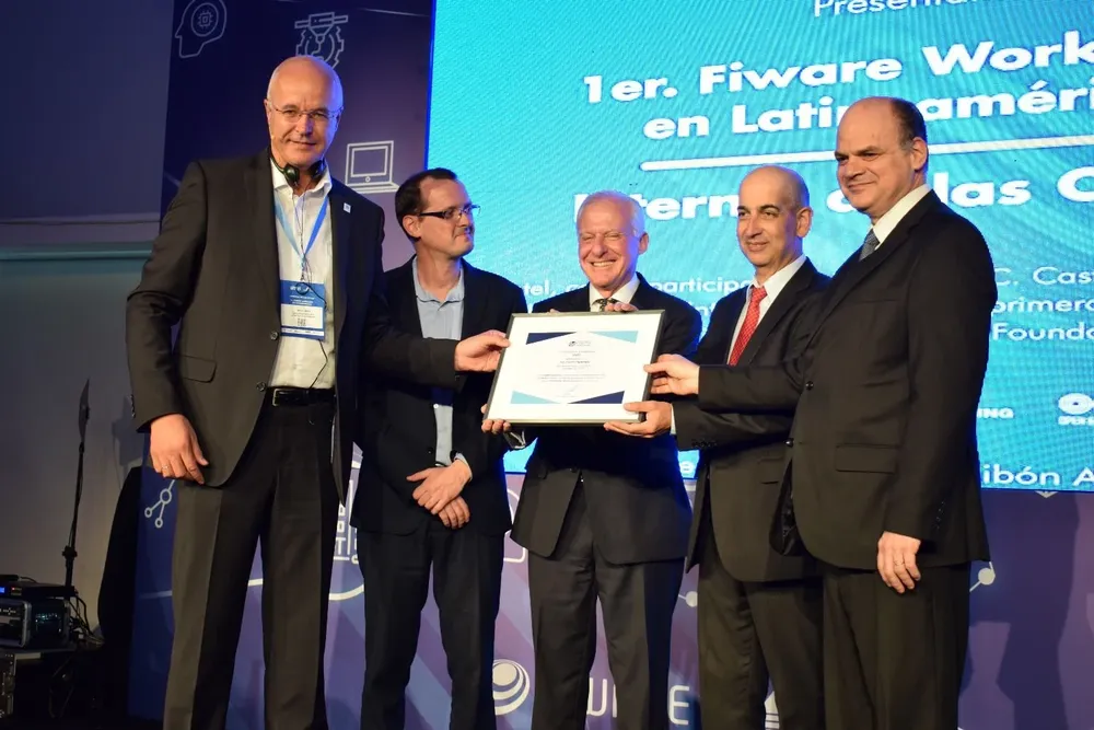 Ulrich Ahle, Guillermo Moncecchi, Gustavo Delgado, Daniel Fuentes y Andrés Tolosa