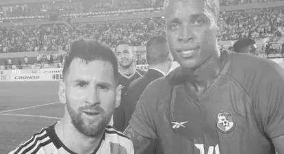 Gilberto Hernández y Lionel Messi