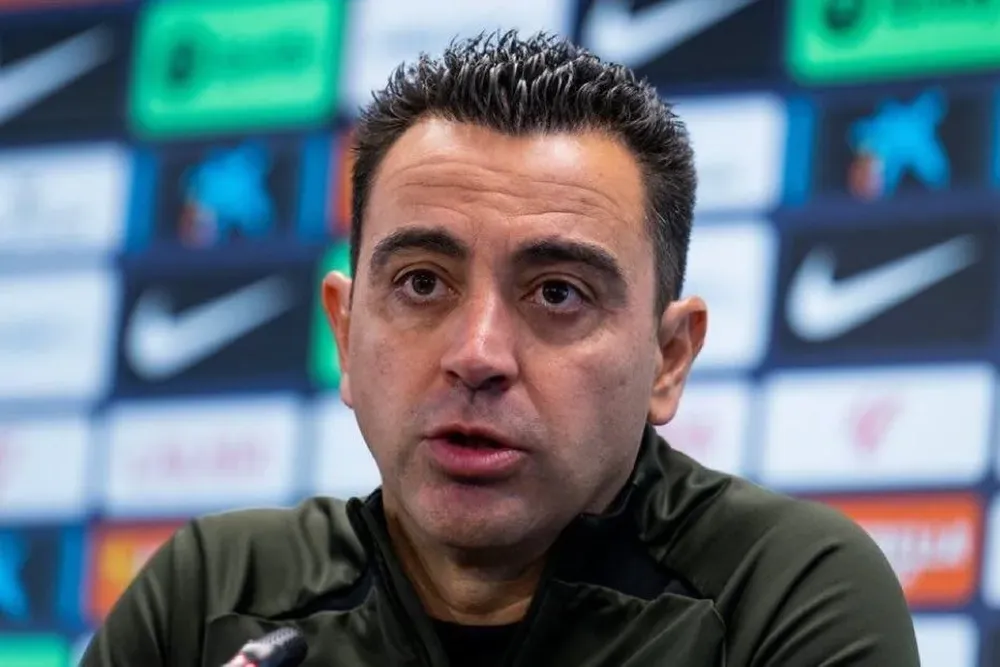 Habló Xavi en rueda de prensa.