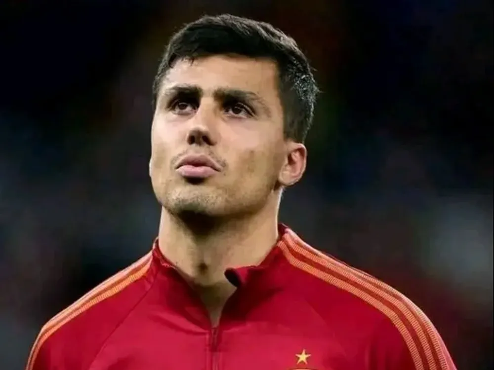 Rodri en rueda de prensa.