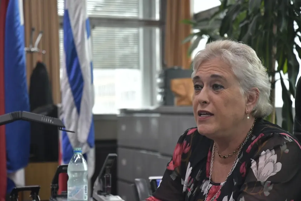 La presidenta del Banco Hipotecario se mostró contraria a reducir deuda de particulares.