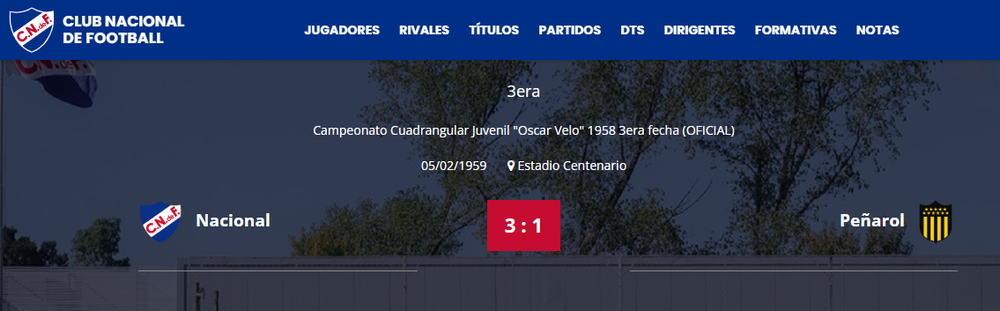 La publicación de Nacional en su web Atilio